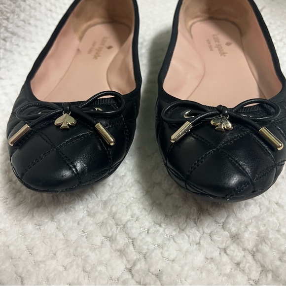Kate Spade Black Quilted Ballet Flats - Picture 5 of 11